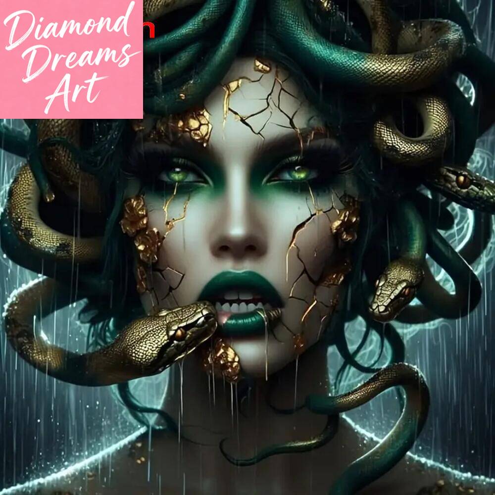 Resin Art Work - Rahmenloses, Diamant-Mosaik Vollquadratisches Rundes Frauenporträt Diamantmalerei