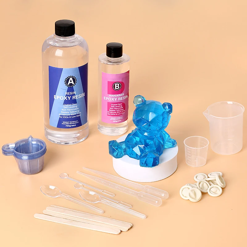Resin Mixing Cup - Epoxidharz-Set, kristallklar, leicht zu mischen, AB-Harz