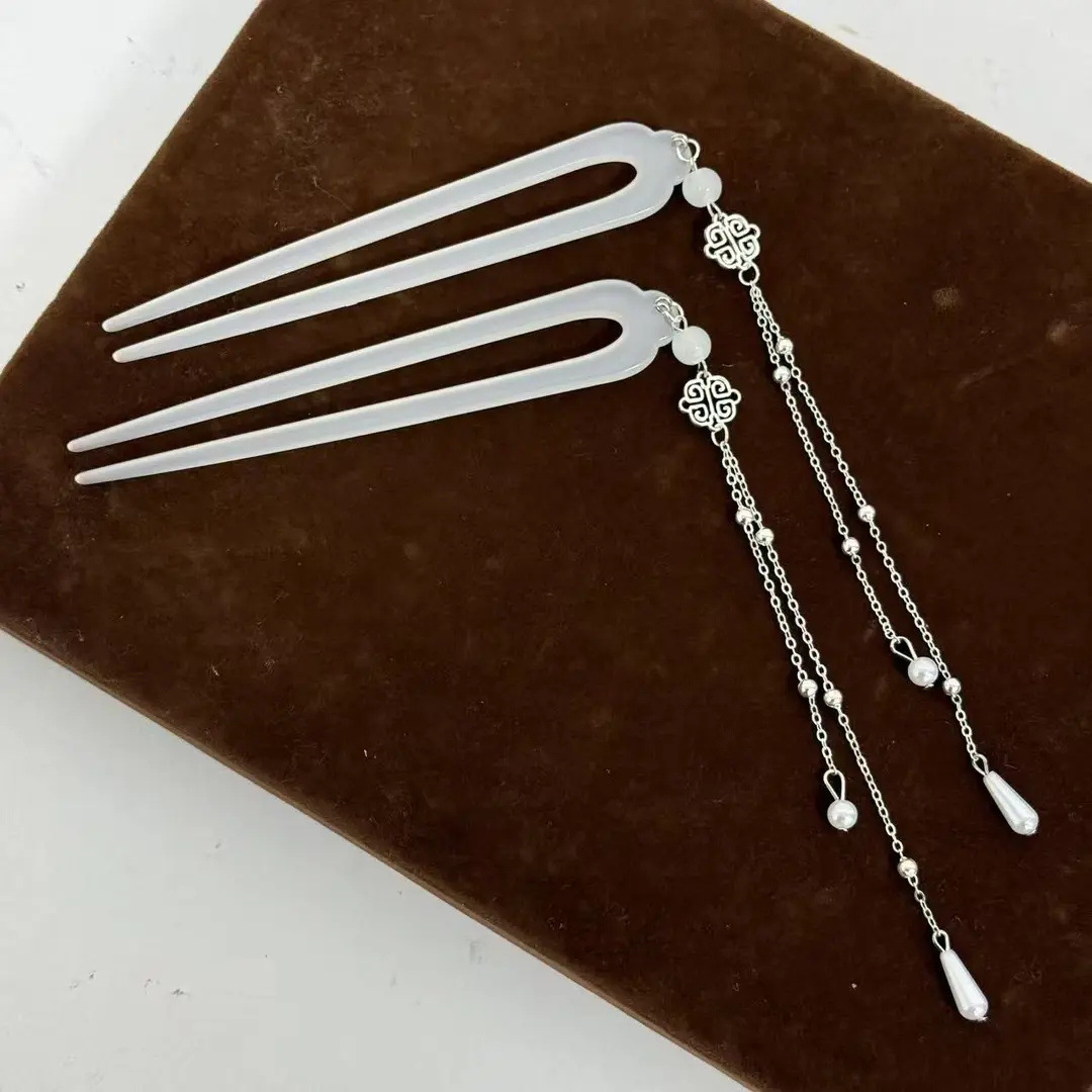 Resin Art Store - 1/2 Stück U-förmige Haarnadel für Frauen