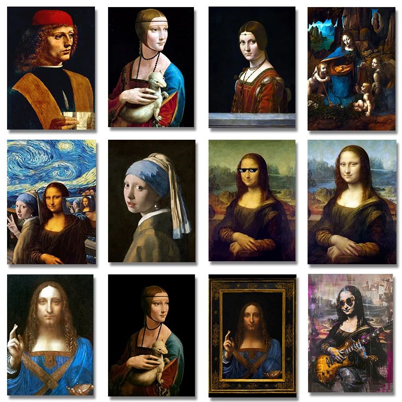 Resin Art Work - Leonardo Da Vinci Kunstwerk Salvator Mundi