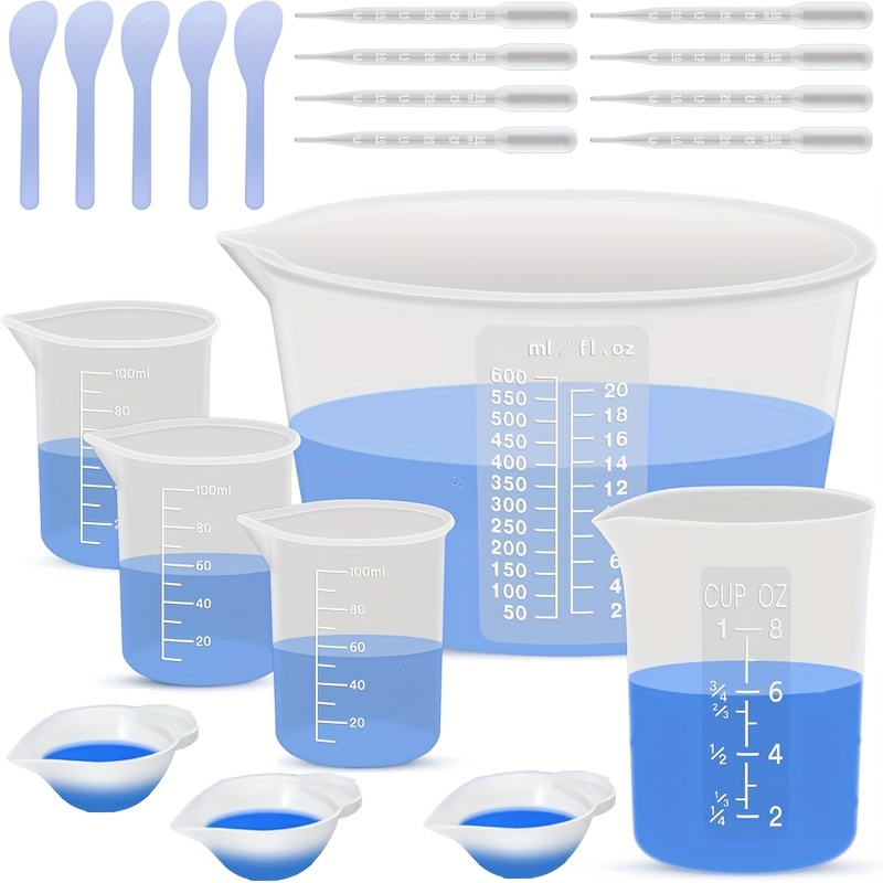Resin Mixing Cup - Silikon-Mischbecher für Harzverarbeitung, 600ml/20oz Schüssel, 250