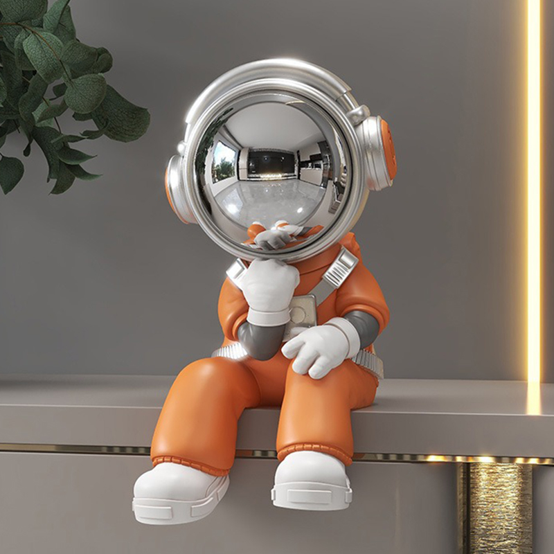 Resin Art Aesthetic - Miniatur-Astronauten-Ornamente, Wohnzimmer, ästhetische Figuren, kreative Innenkunst,