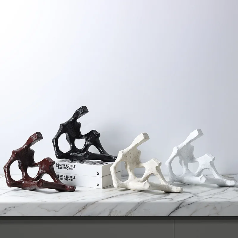 Resin Art Aesthetic - Moderne minimalistische Harzskelett Skelett hohle Figur