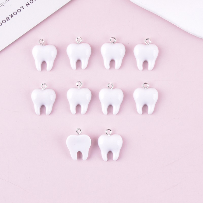 10 Stück niedliche weiße Zähne – Resin Art Notes Bewertung und Preis