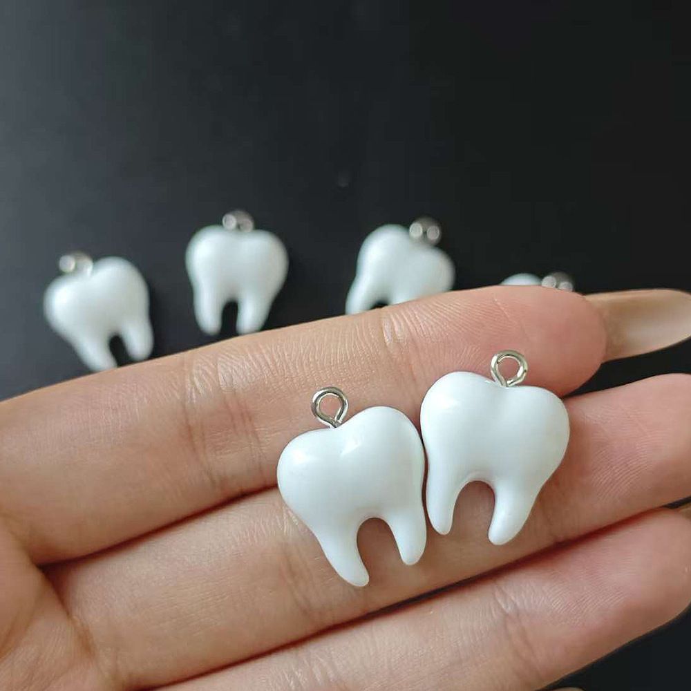 10 Stück niedliche weiße Zähne – Resin Art Notes Bewertung und Preis