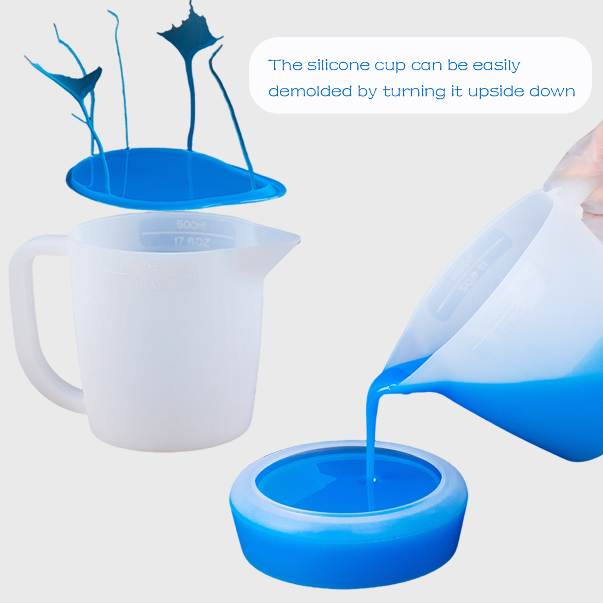 500 ml Silikon-Messbecher mit  – Resin Mixing Cup Bewertung und Preis