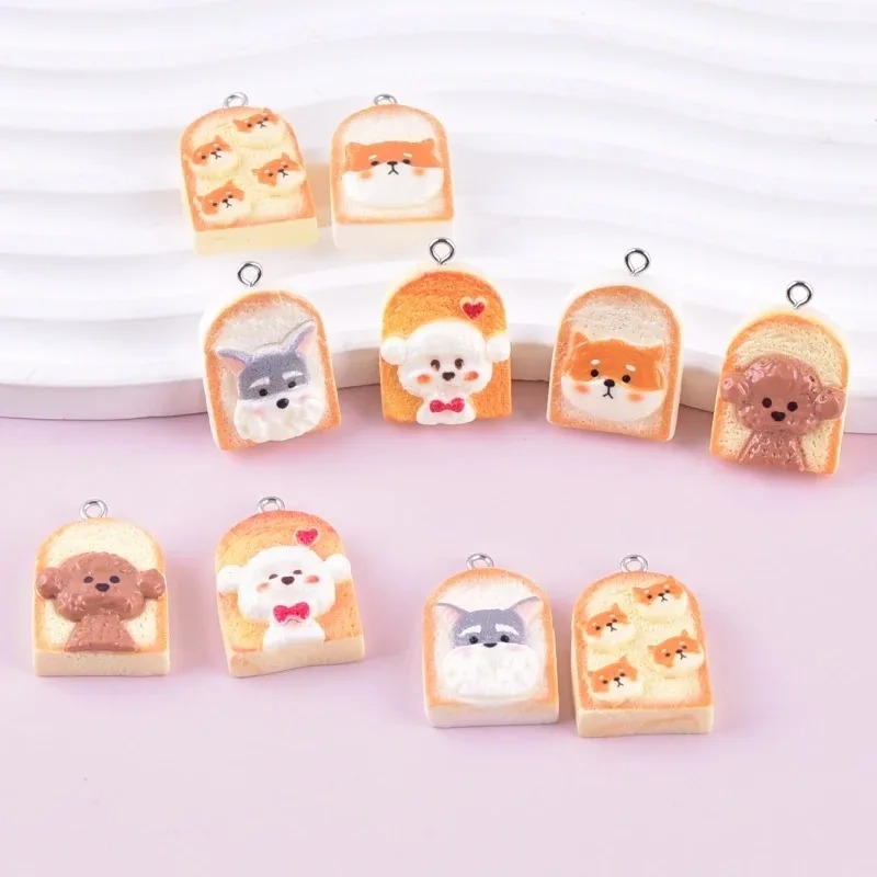 10 Stück niedliche Toast-Hund- – Resin Art Materials Bewertung und Preis