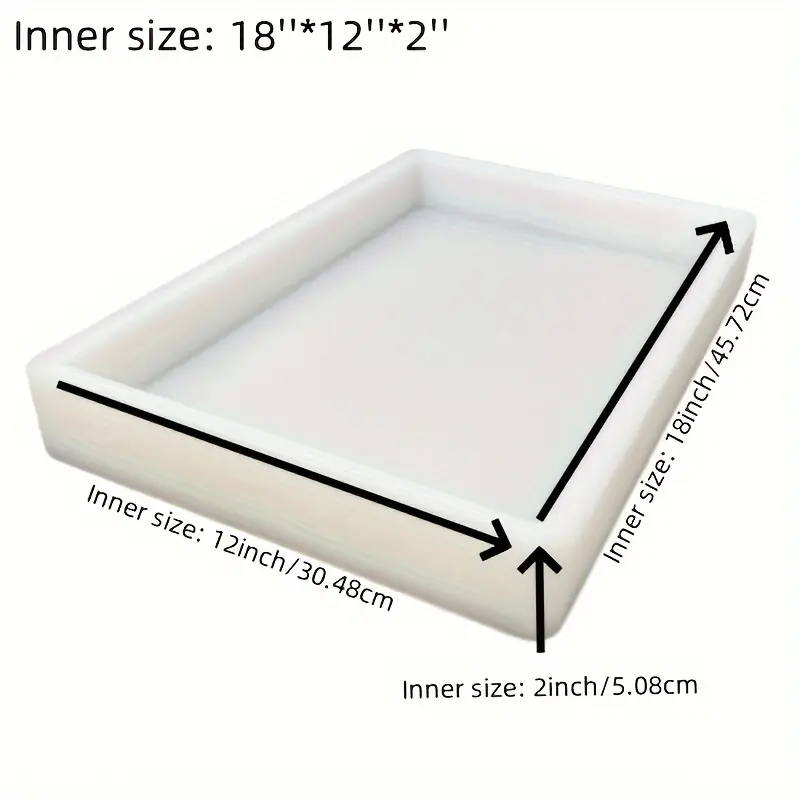 18*12*2 Zoll Große Silikonform – Resin Art Work Bewertung und Preis
