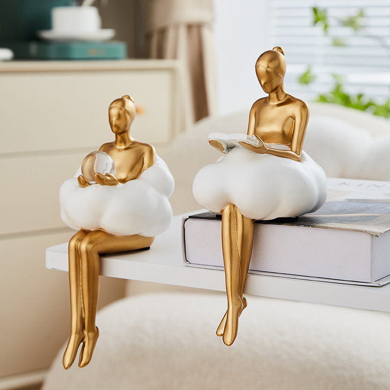 Ballett-Mädchen Wolken Abstrak – Resin Art Aesthetic Bewertung und Preis