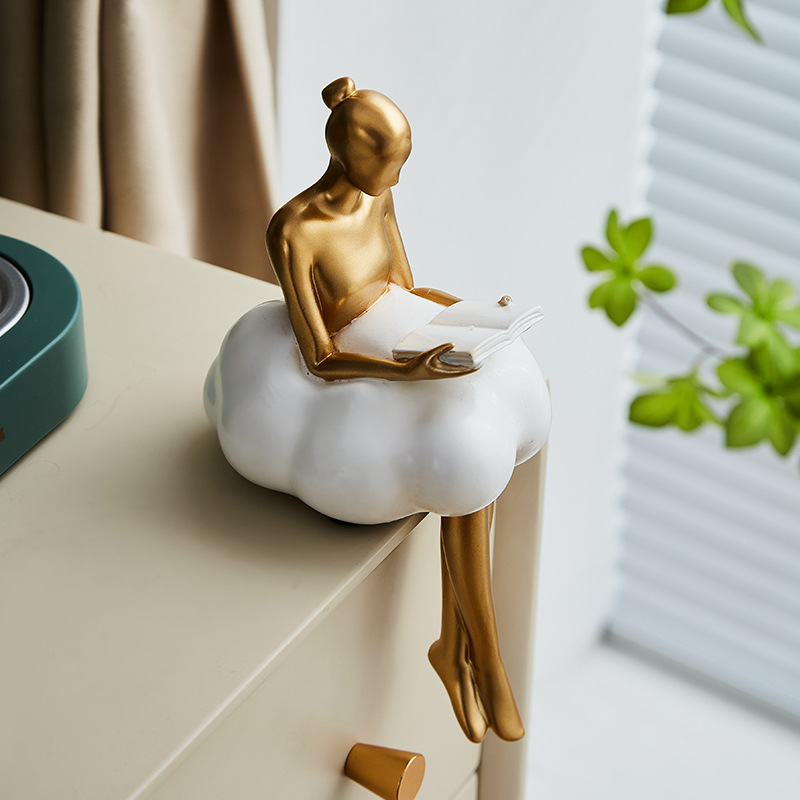 Ballett-Mädchen Wolken Abstrak – Resin Art Aesthetic Bewertung und Preis