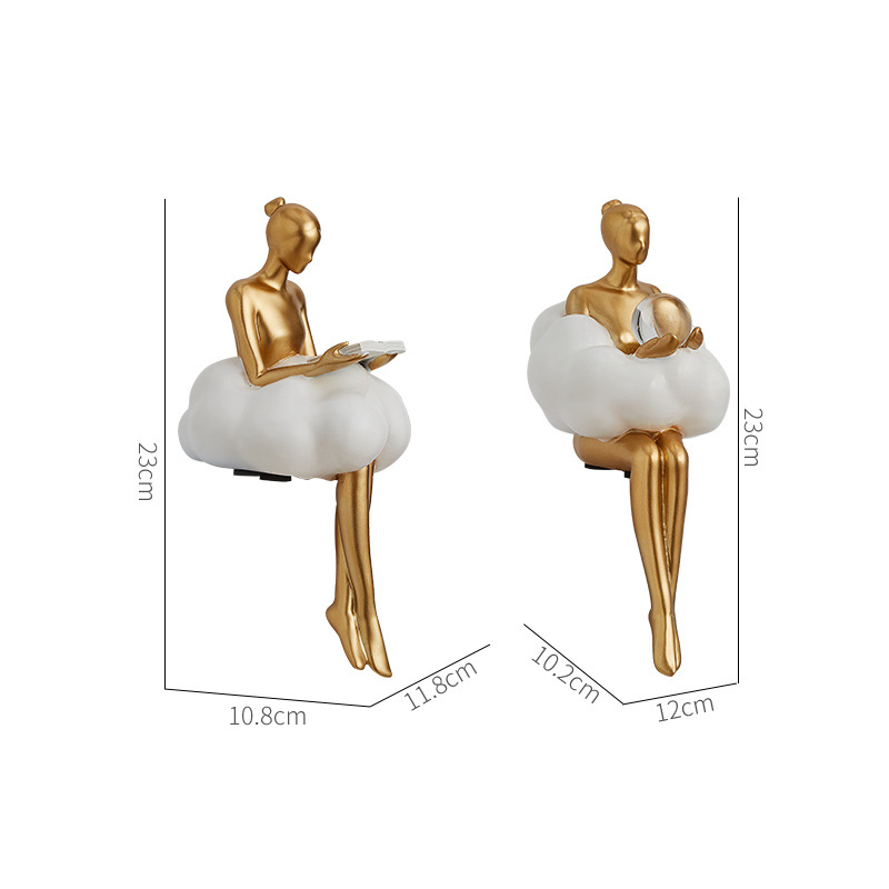 Ballett-Mädchen Wolken Abstrak – Resin Art Aesthetic Bewertung und Preis