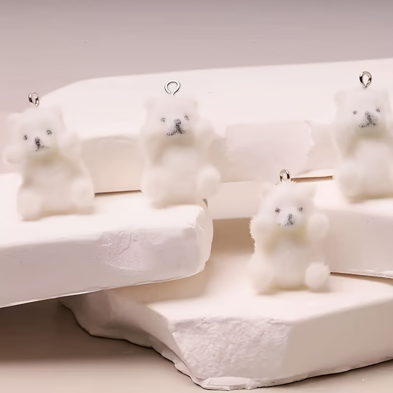 6 Stück Eisbär-Harzanhänger, W – Resin Art Materials Bewertung und Preis