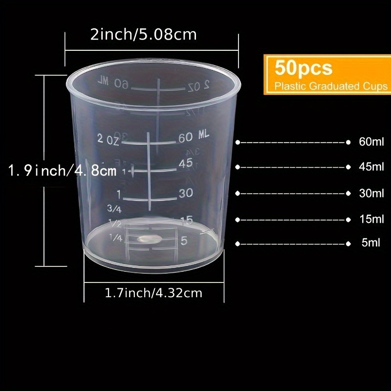 50 Stück Messbecher, transpare – Resin Mixing Cup Bewertung und Preis