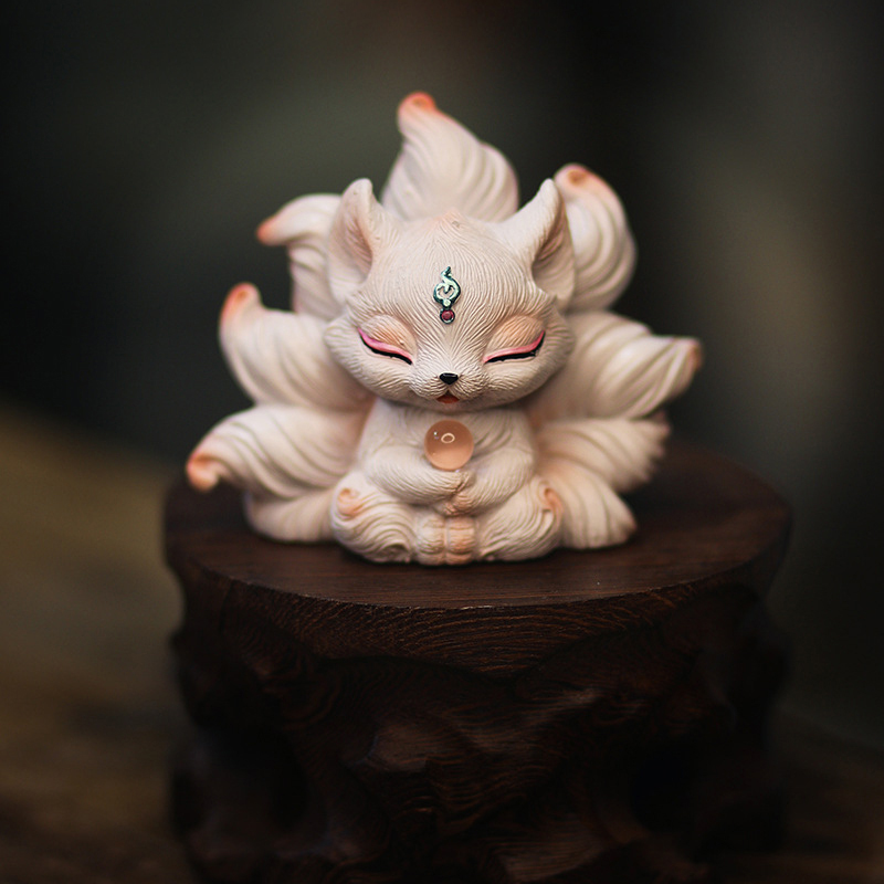 Niedliche neunschwänzige Fuchs – Resin Art Aesthetic Bewertung und Preis
