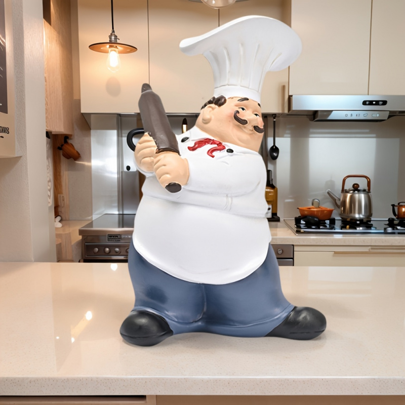 Mustache Chef-Chef Harzfigur m – Resin Art Ocean Bewertung und Preis