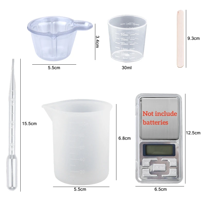 Epoxidharz-Set, kristallklar,  – Resin Mixing Cup Bewertung und Preis