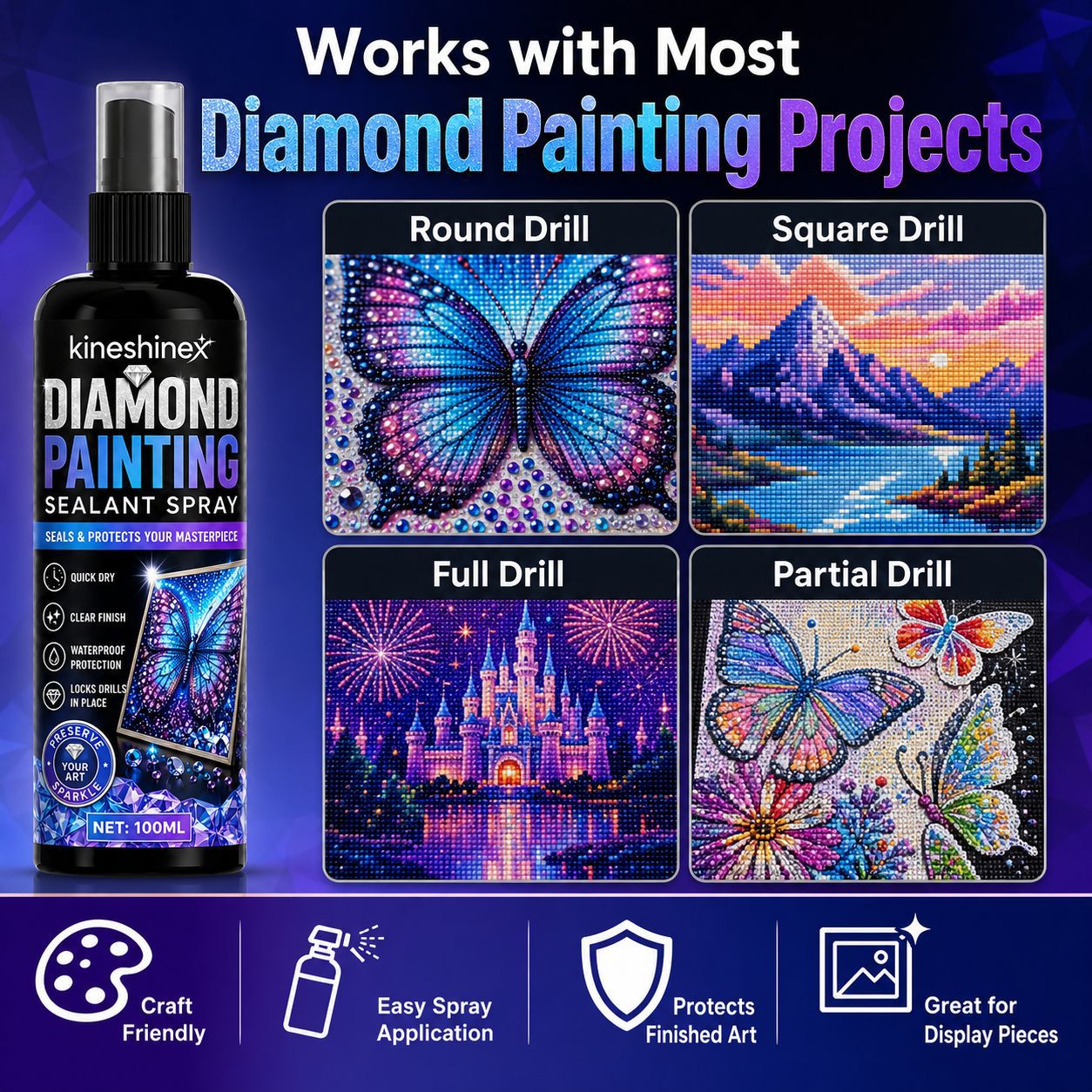 Diamantmalerei-Versiegelungssp – Resin Art Work Bewertung und Preis
