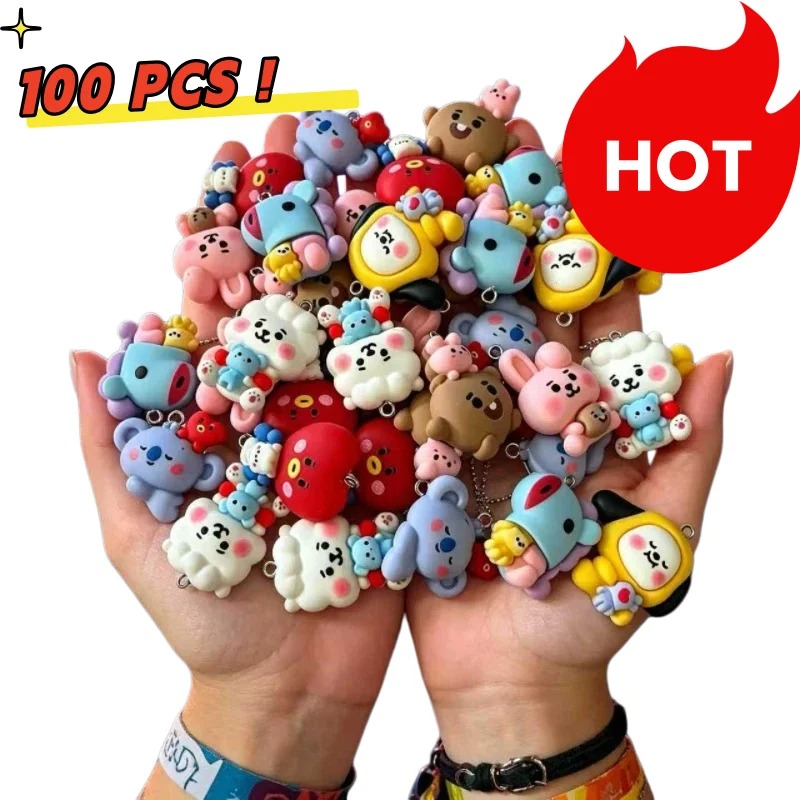 7 Stück BT21 Harz-Cartoon-Anhä – Resin Art Materials Bewertung und Preis