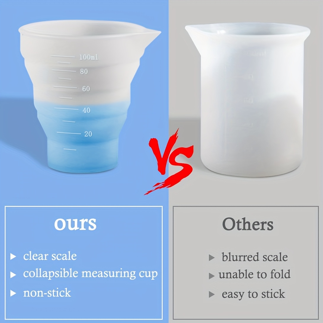 50–500 ml faltbarer Silikon-Me – Resin Mixing Cup Bewertung und Preis