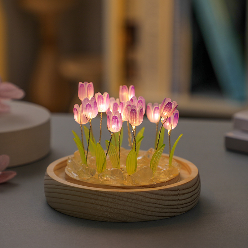 Handgemachte Tulpe Nachtlicht  – Dried Flower Pressed Bewertung und Preis