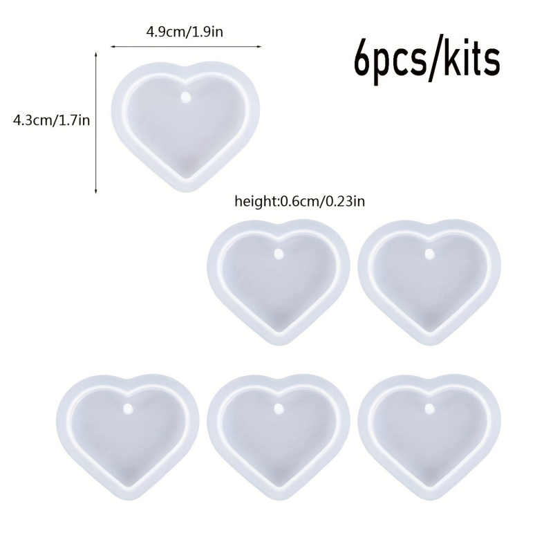 6-teiliges Herzförmiges Harzfo – Resin Mixing Cup Bewertung und Preis