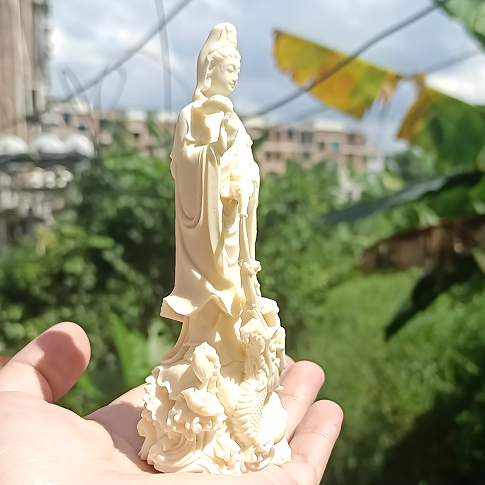 Guanyin-Buddha-Statue aus Kuns – Resin Art Aesthetic Bewertung und Preis