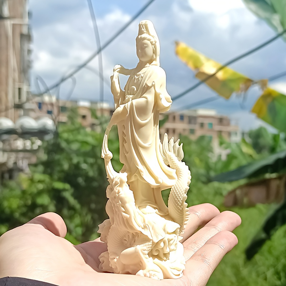 Guanyin-Buddha-Statue aus Kuns – Resin Art Aesthetic Bewertung und Preis