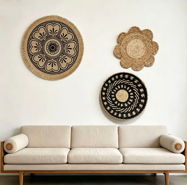 Boho Stroh-Wanddekoration Gras – Resin Art Aesthetic Bewertung und Preis