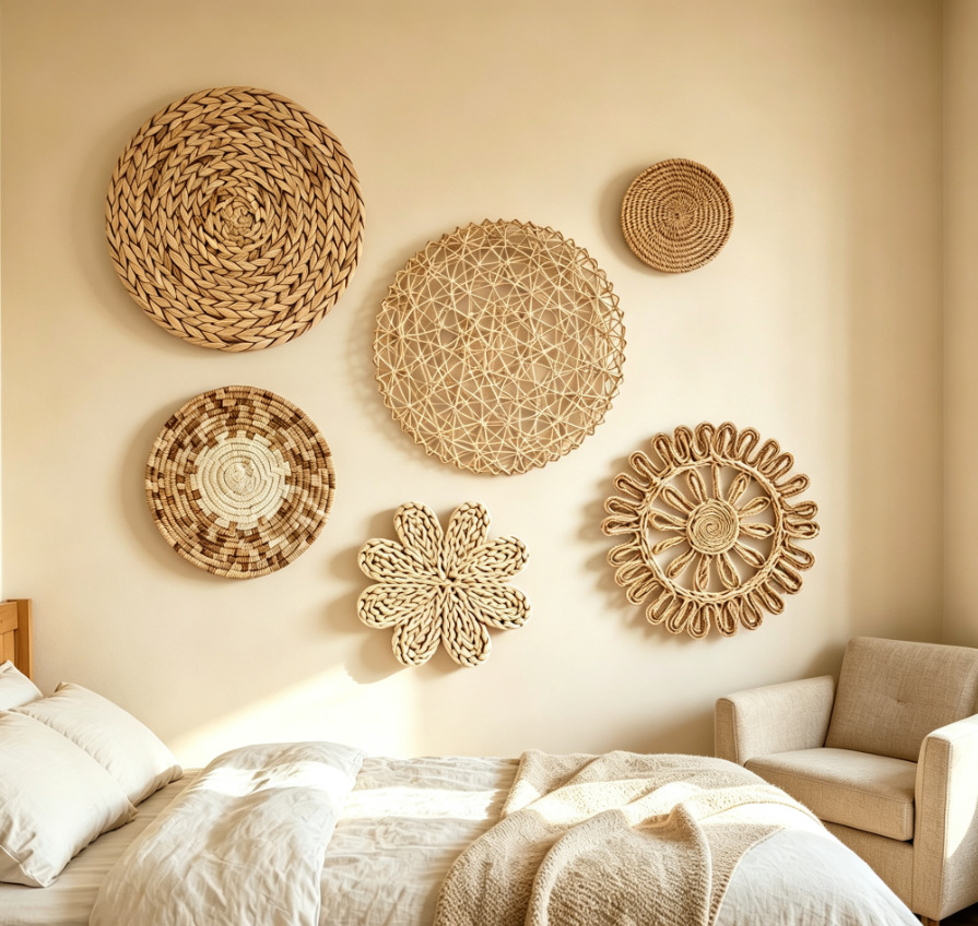 Boho Stroh-Wanddekoration Gras – Resin Art Aesthetic Bewertung und Preis